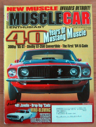 MUSCLECAR ENTHUSIAST 2004 APR - TRIBUTE TO THE MUSTANG